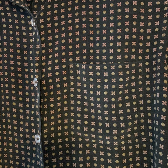 Evan Picone Silk Blouse 14 - Picture 3 of 6